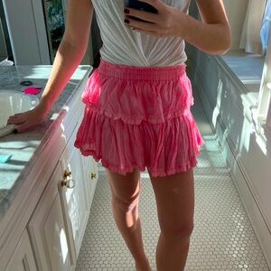 Classic LoveShackFancy mini skirt! 
Barely worn (Only twice)
Size: Small